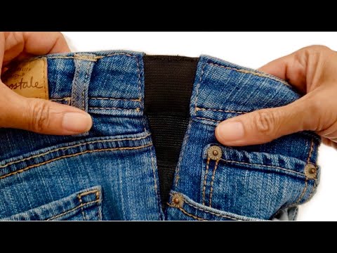 How to Make Your Jeans Bigger by Inserting Elastic - 3 WAYS FROM VERY EASY TO PROFESSIONAL!