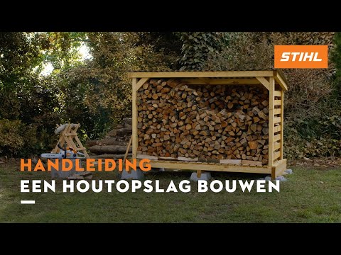 Een houtopslag bouwen - STIHL DIY Projecten