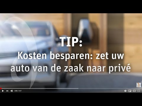 Eindejaarstip: Kosten besparen: zet uw auto van de zaak naar privé