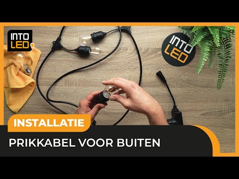 Zo INSTALLEER je de PRIKKABEL - LED String Light - INTOLED