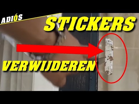 TIPS OM STICKERS EN PLAKBAND TE VERWIJDEREN, HOE DOE JE DAT? HOW TO REMOVE DOUBLE SIDED STICKY TAPE!