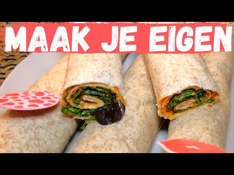 Wraps met filet americain🌯 Je kunt alles gebruiken wat je wilt, maar saus is super!