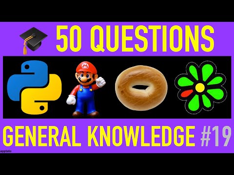 GENERAL KNOWLEDGE TRIVIA QUIZ #19 - 50 General Knowledge Trivia Questions and Answers Pub Quiz