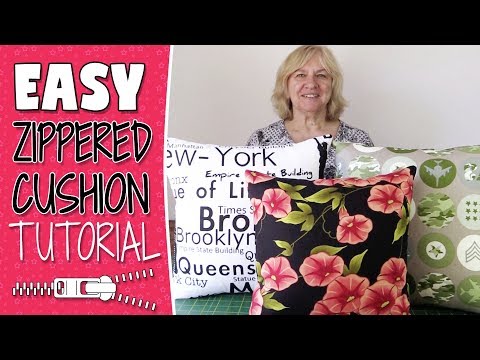 EASY Zippered Cushion Cover Tutorial