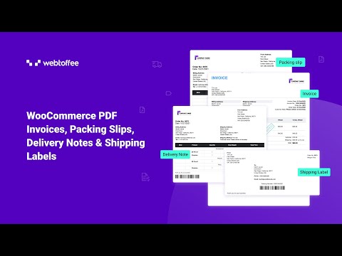 How to create WooCommerce PDF Invoices, Packing Slips, Delivery Notes, and Labels (Free plugin)