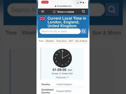 Wow! 10 seconds Live changing of time UK /Clocks go back London/ October 2023/BST ends #shorts