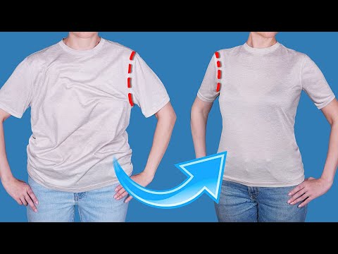 How to downsize a T-shirt in 5 minutes to fit you perfectly!