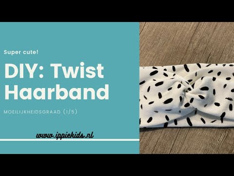 DIY: Twist haarband (moeilijkheidsgraat 1/5)