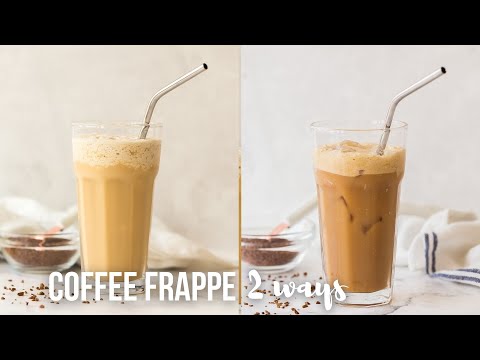 EASY Coffee Frappe 2 Ways | The Recipe Rebel