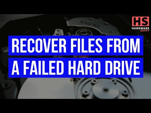 How To Recover Files from a Failed Hard Drive