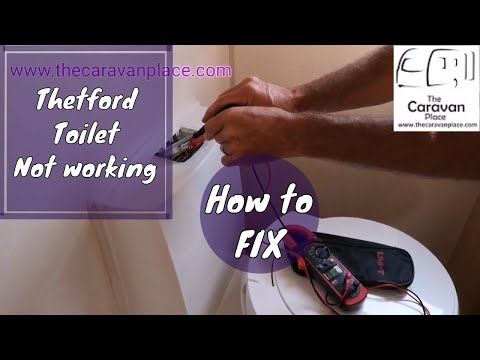 Thetford cassette toilet not flushing, how to fix. Thetford toilet