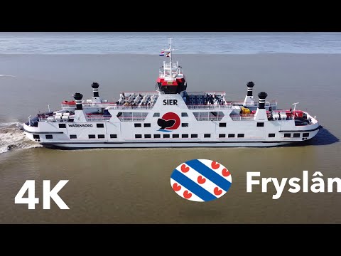 Holwerd Pier to Ameland - 4k Drone Footage