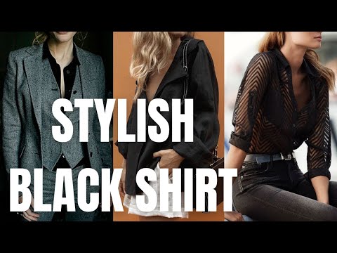 Stylish Black Shirt Outfit Ideas. How To Wear Black Shirt?