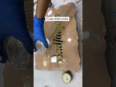 How to Make Resin Nameplate | Resin Nameplate Tutorial |step by step resin art for beginners #resin