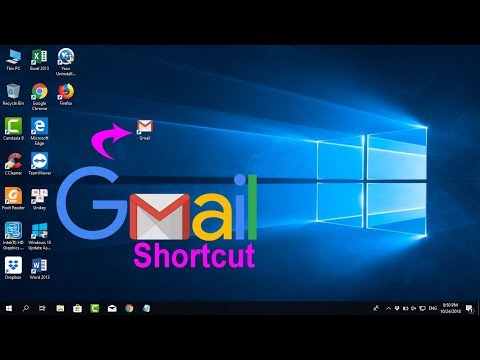 Hoe Gmail snelkoppeling op het bureaublad te maken