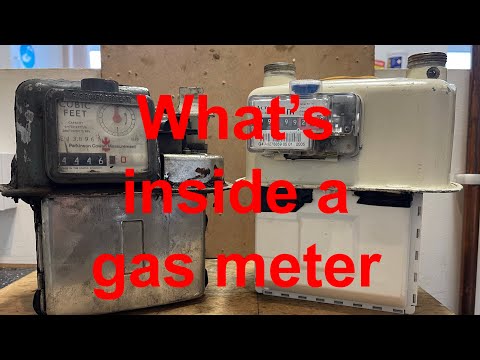 What's inside a gas meter ? breaking open gas meters to see how they work.