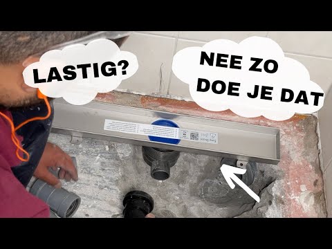 5 TIPS-Pvc afvoer uithakken, los branden en aansluiten op een douchedrain