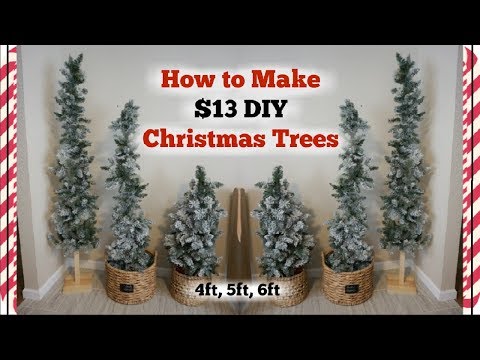 DIY CHRISTMAS TREES | HOW TO MAKE A CHRISTMAS TREE $13 | Momma From Scratch