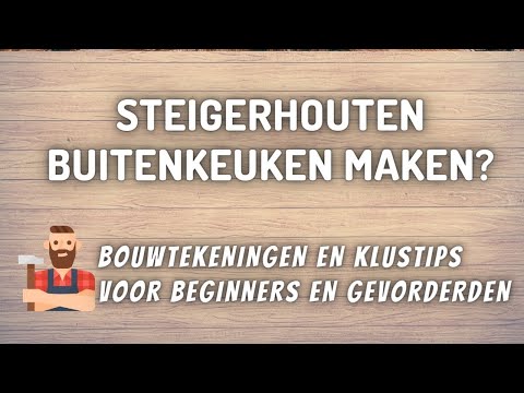 zelf een steigerhouten buitenkeuken maken